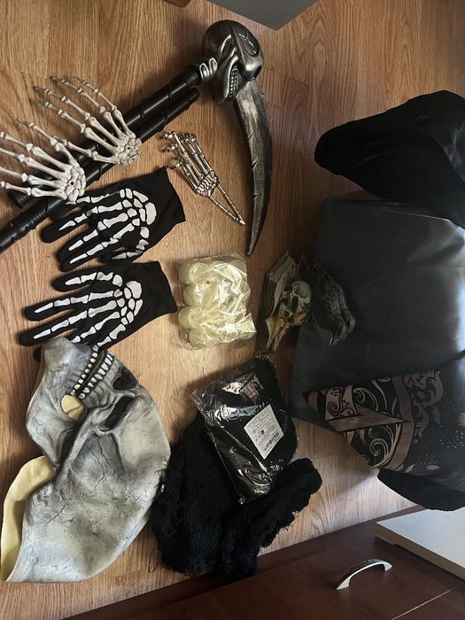 Хелоуин комплект “Жътварят на смъртта” – костюм + декорации