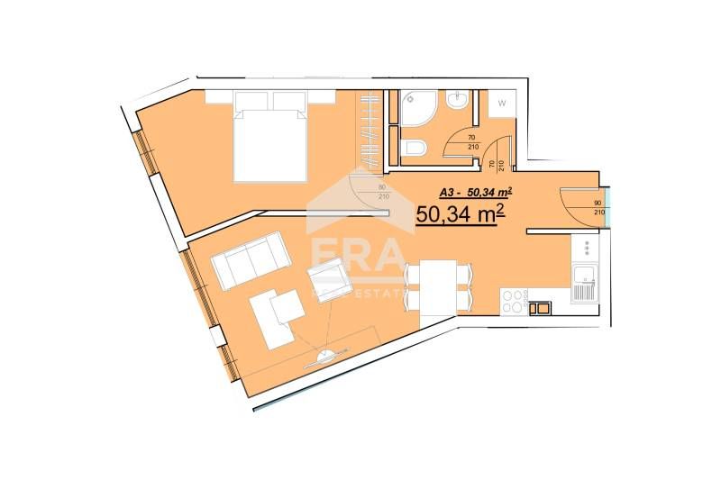Продава се Двустаен апартамент в с. Равда, Област Бургас - 56 кв.м за 950 €/кв.м - Снимка #1