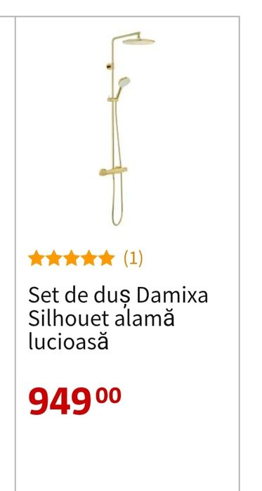 Coloana de dus Damixa Silhouet alama lucioasa