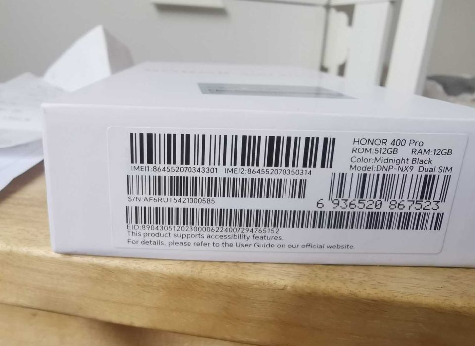 HONOR 400 PRO 12/512 неразлечим от нов, 24м гаранция