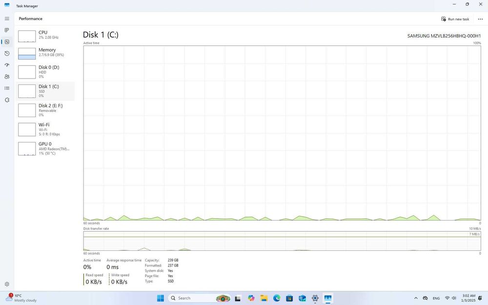 HP ELITEDESK 705, G4, Ryzen 5 2400ge, 8GB DDR4, 240GB NVMe, HDD 500GB