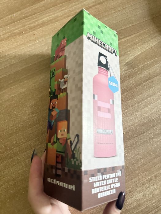 Sticla apa Minecraft Carrefour Pig