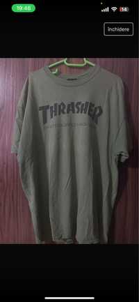 Tricou Thrasher (opium, y2k, skate, goth, grunge, emo, punk)