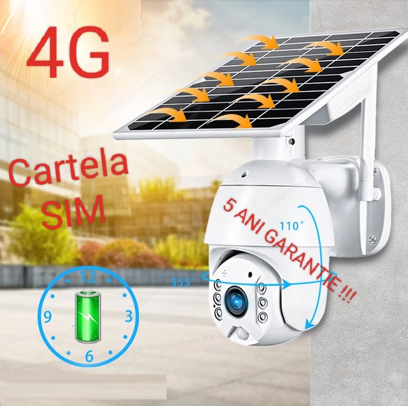 2 X Camere Solare 4G cu cartela sim