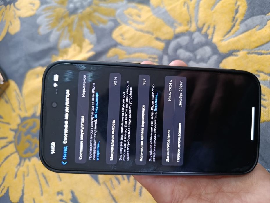 Айфон 15 памят 128