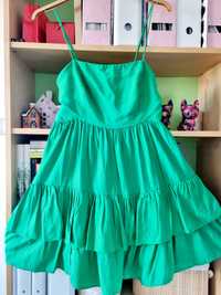 KOTON rochie NOUĂ marime 44 verde cu bretele detasabile vara vacanța