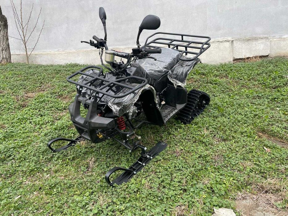 Snowmobile Kit Conversie de la ATV cu Senile si Skiuri de Zapada