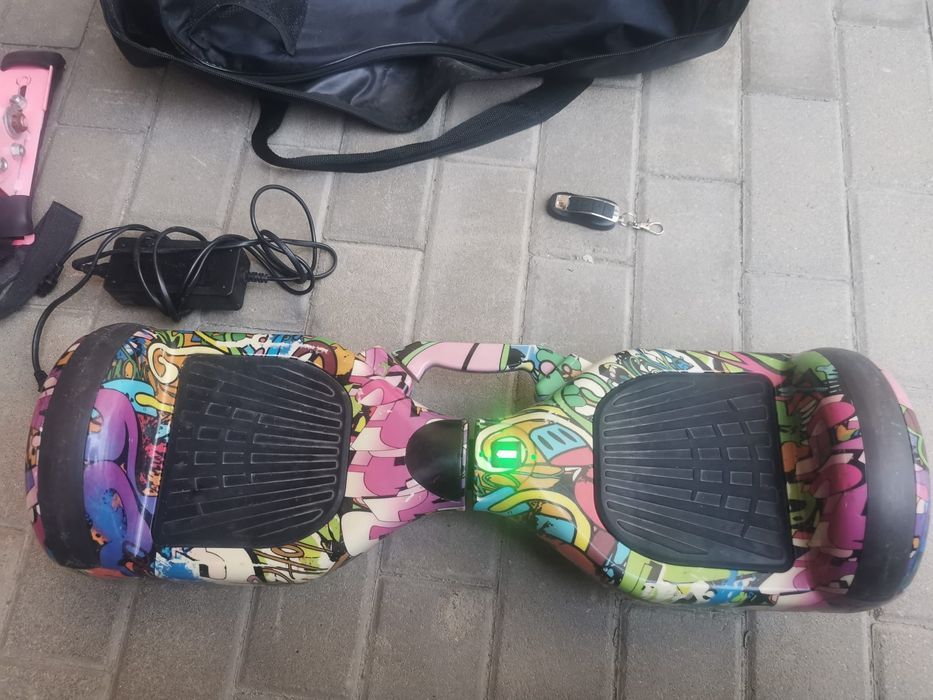 Hoverboard graffiti+ scaun cart