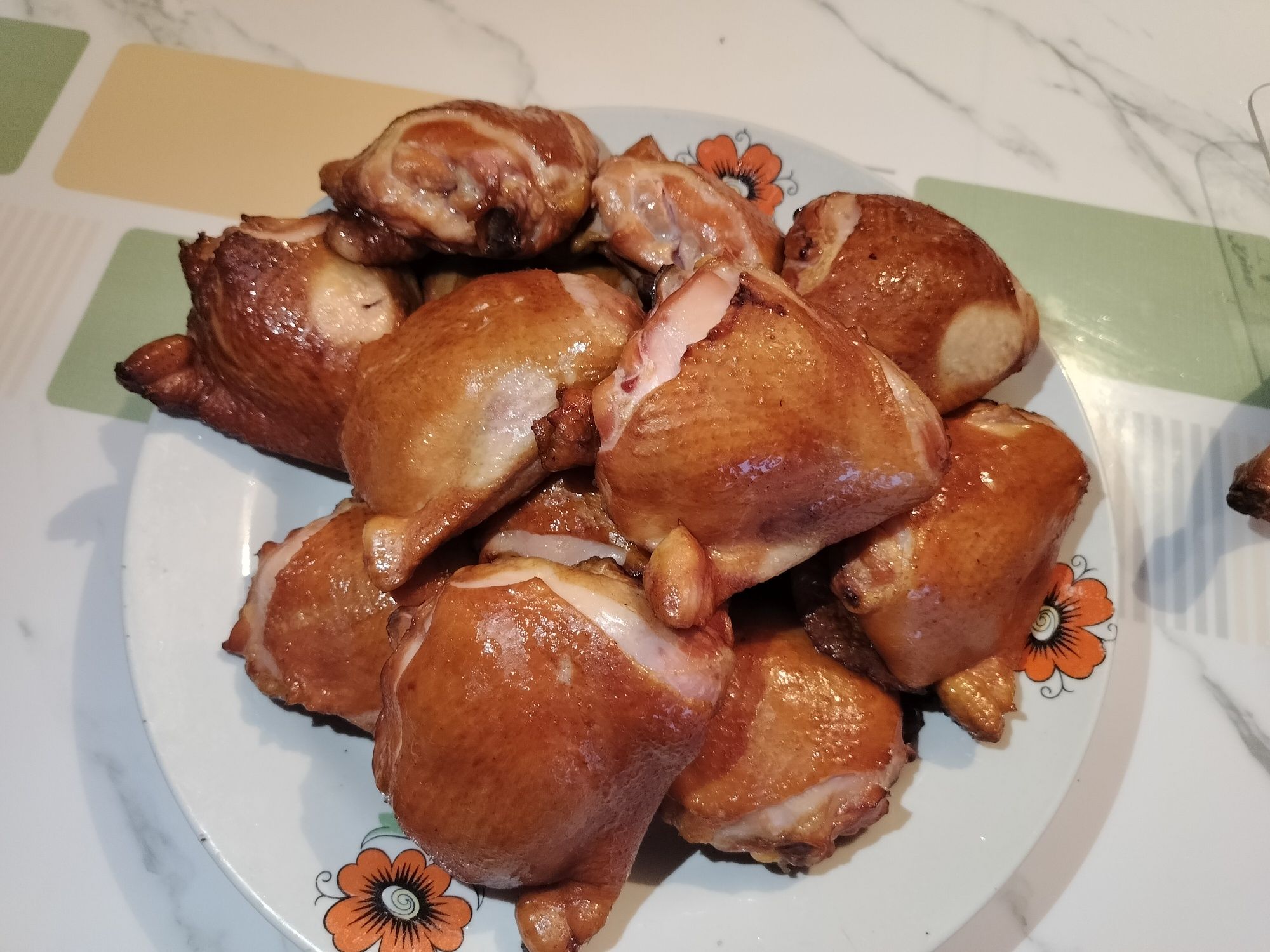 Копчённое мясо, курица