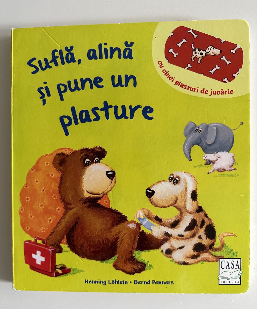 Sufla, alina și pune jn plasture- carte interactiva