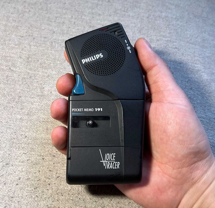 Reportofon Philips Pocket Memo 191 Voice Tracer capac baterie lipsa