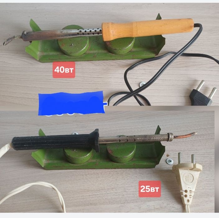 Электрический паяльник на 220 вольт с подтставки,Мощностю 25 и 40 ватт