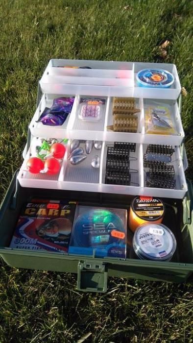 Троен рибарски куфар