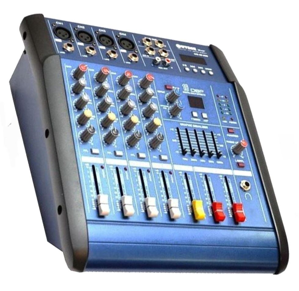 Mixer audio profesional WVGNR 4 Putere 2 x 50W 4canale BT USB MP3 16 e