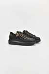 Дамски Мартонки Karl Lagerfeld KAPRI Stud Zip Lo Lace 00G  Black Lthr