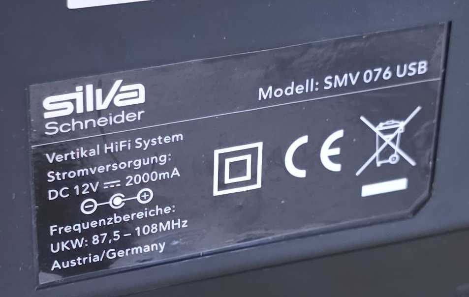Sistem audio Silva Schneider SMV 076 USB - import Germania