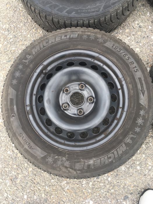 Set jante iarnă vag group 5x112 195 65 R15 M+S vw Golf 6-7 Audi Skoda