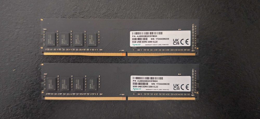 Продавам Перфектна Рам Памет Apacer 2x8Gb DDR4 3200Mhz