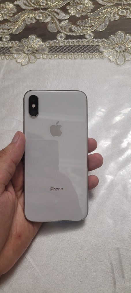Apple Iphone X 64GB Silver White Original Holati Yaxshi RM/A Otlichni