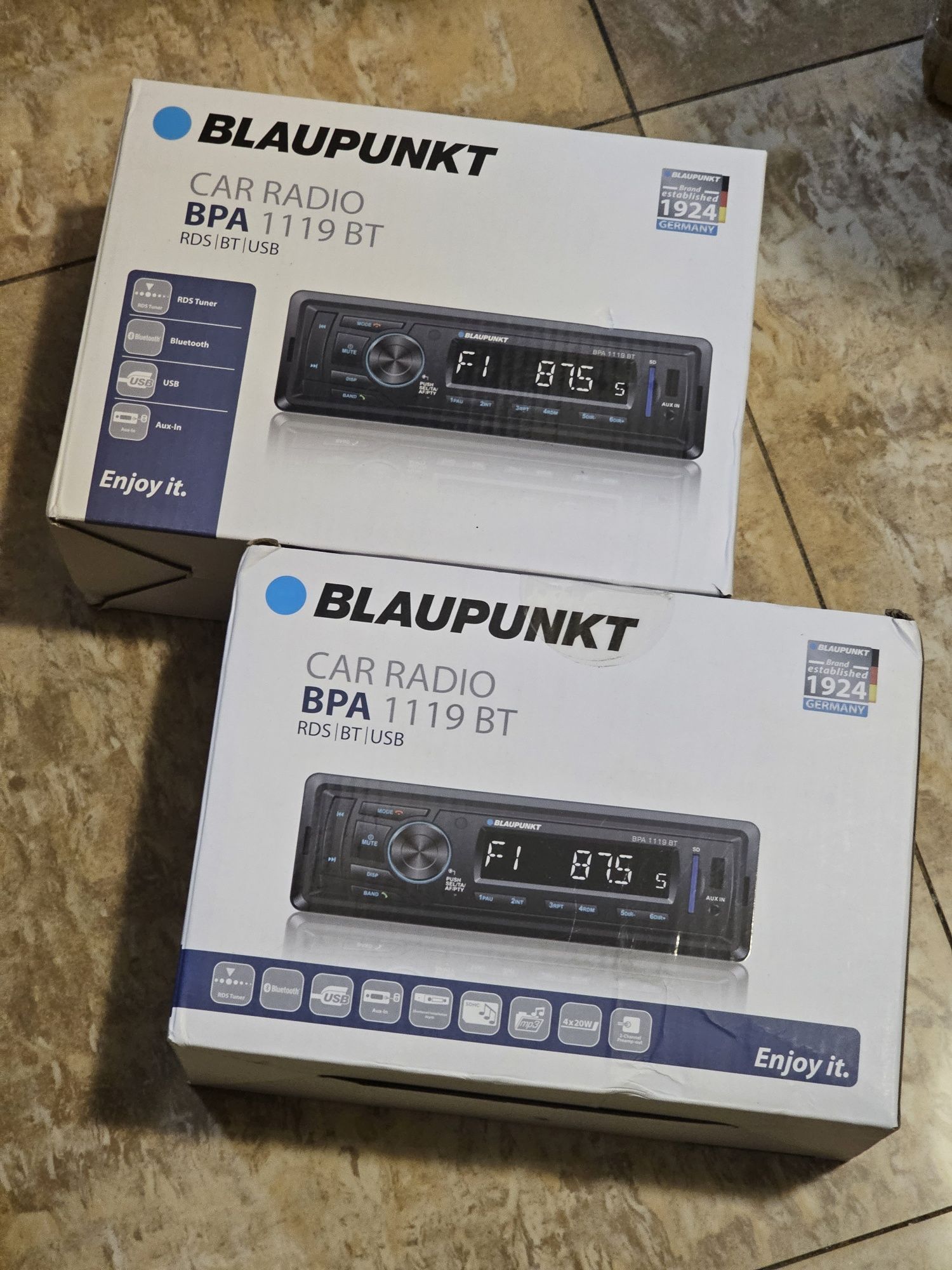 Player auto Blaupunkt BPA1119BT, 4x20W, Fm, Usb, Sd card, Aux, Bluetoo