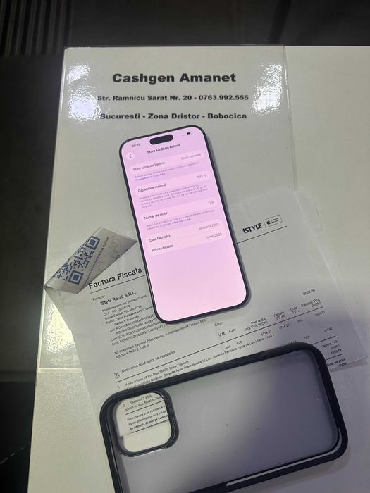iPhone 16 Pro Max 256GB Negru Garantie - Magazin Cashgen
