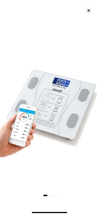 Cantar corporal inteligent cu aplicatie Bluetooth, Cu acumulatior