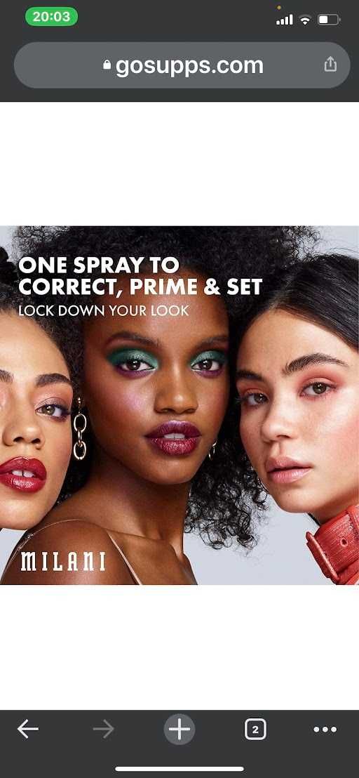 Produse cosmetice MILANI - Spray-uri de fixare makeup