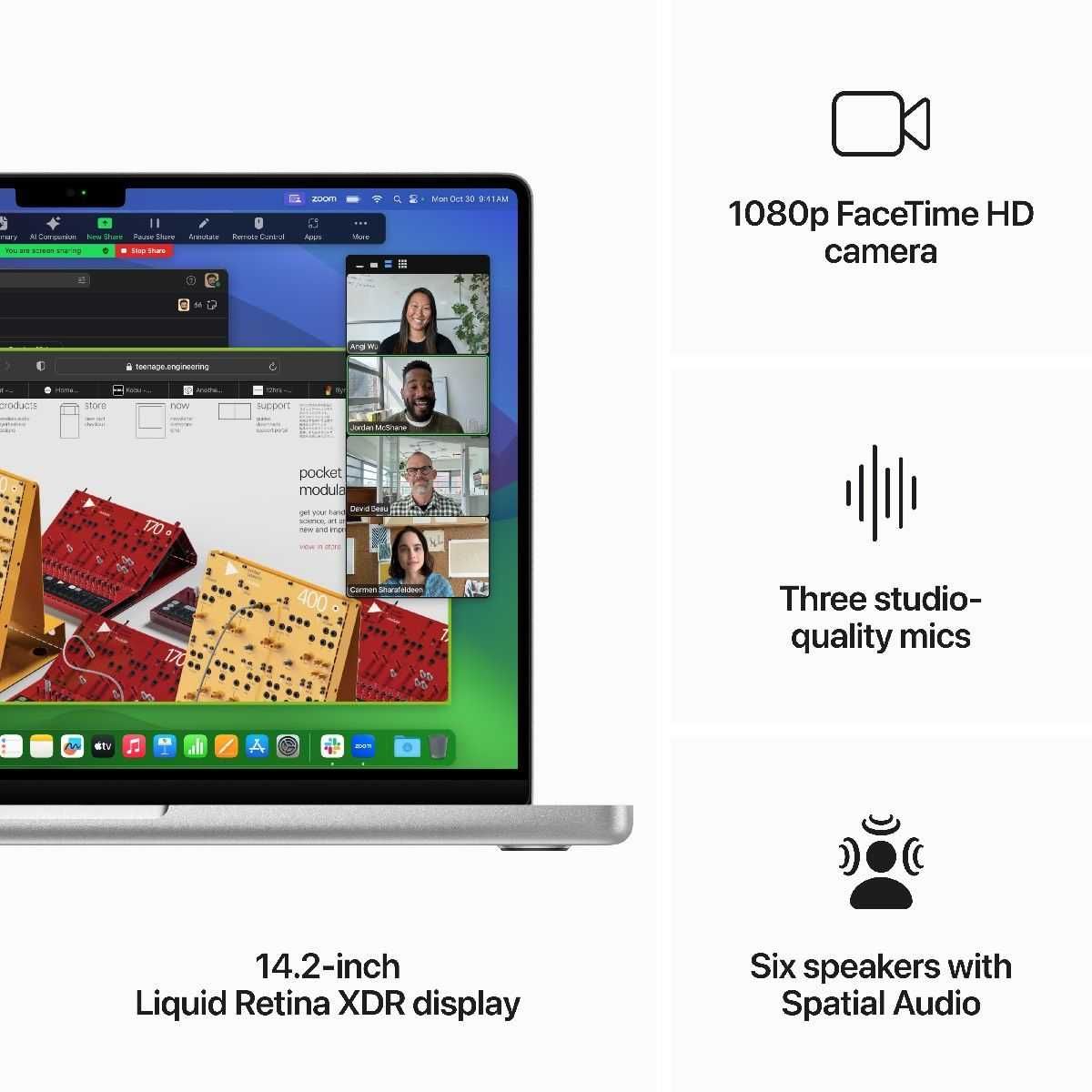 MacBook Pro 14" Apple M3, 8 nuclee CPU si 10 nuclee GPU 16GB 512GB SSD