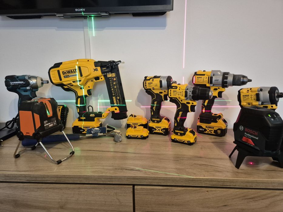 Dewalt 12v 18v  impact pistol cuie laser bosch