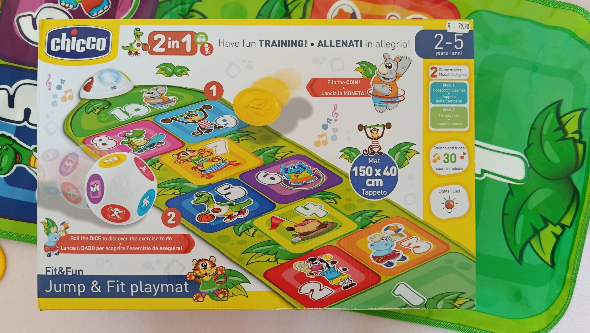 Ново! Chicco активно музикално килимче за игра
