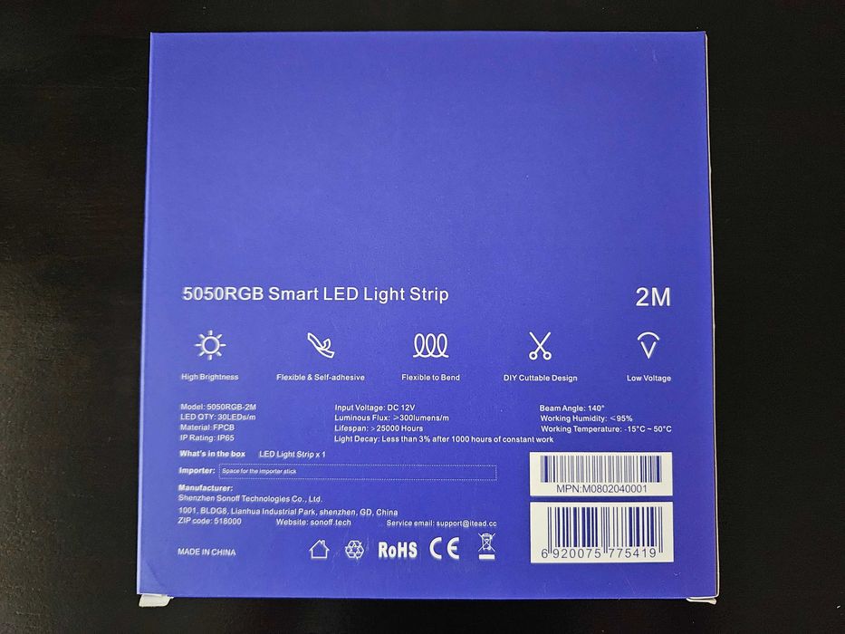 Extensie banda LED Sonoff L1 5050RGB-2M, 2m, IP65