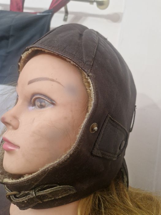 Casca piele pilot ww2