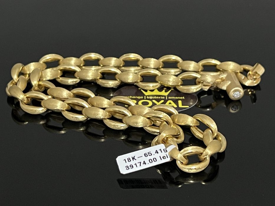 Bijuteria Royal CB : Bratara / Lant cu 16 diamante naturale 65,41 gr