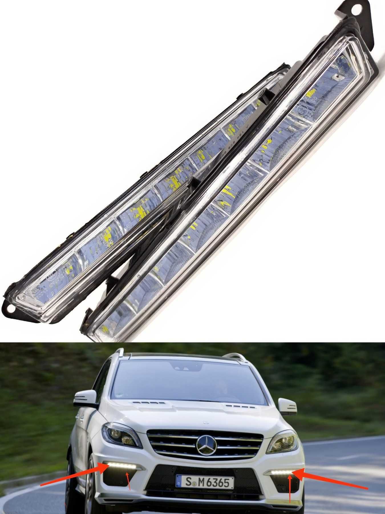 Дневни светлини LED DRL Mercedes ML 63 AMG / GL 63 AMG W166