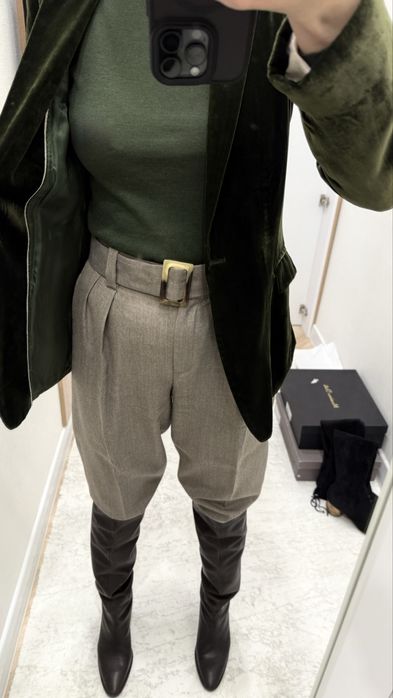 Длинные сапоги (ботфорты) от Massimo dutti