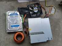 Componente electronice vechi, componente pc, motor electric vechi etc.