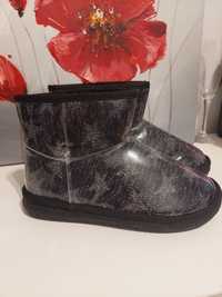 Ghete negre  de iarna de dama tip Ugg Fashion Boots