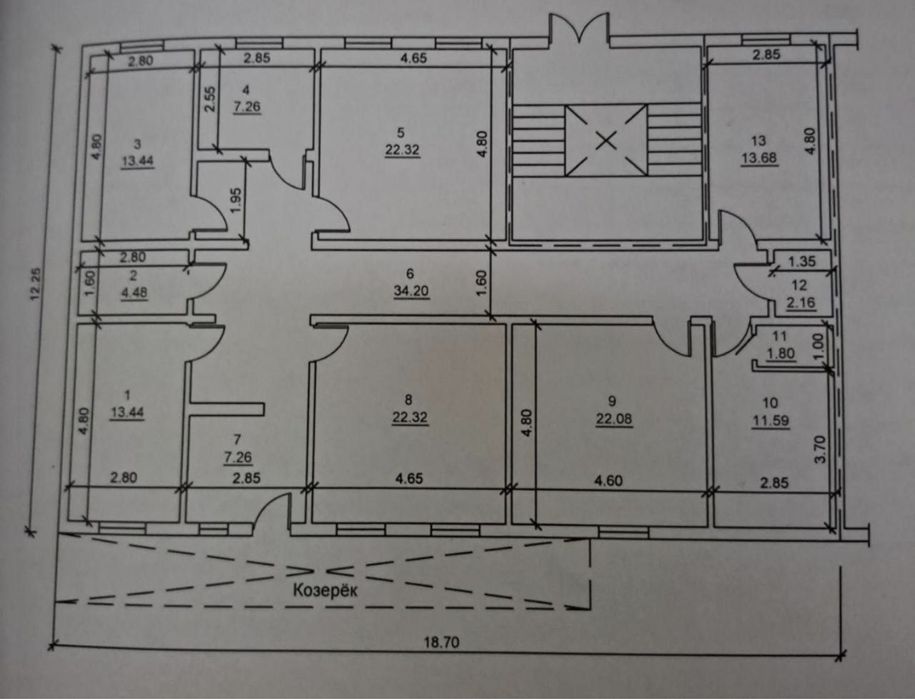 Ташсельмаш Парк Ашхабад | 205кв - нежилое помещение Аренда