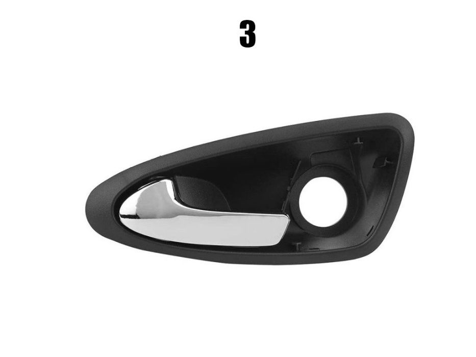 Вътрешна Дръжка за врата за Seat Ibiza 6J (Матиран хром сив , Хром )