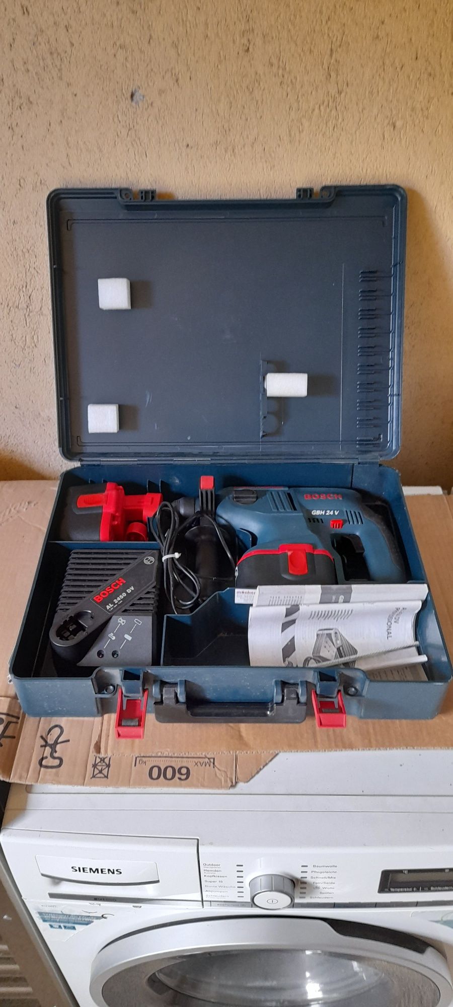"Bosch GBH 24V SDS+" Професионален акумулаторен перфоратор