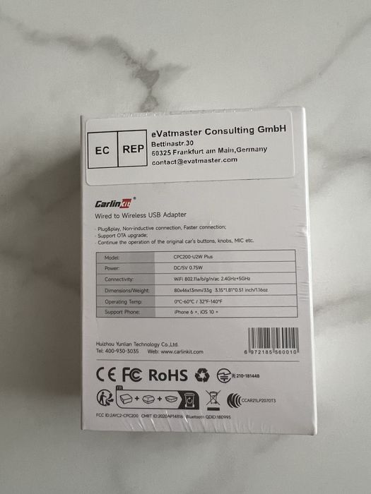 Adaptor auto Apple Carplay Wireless