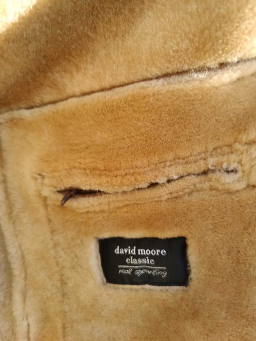 Cojoc barbat blana naturala miel 2-3XL 54 NOU Maro Shearling David M