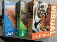 Enciclopedie DK Visual Animale & Dictionar scolar engleza NOU >500 pag