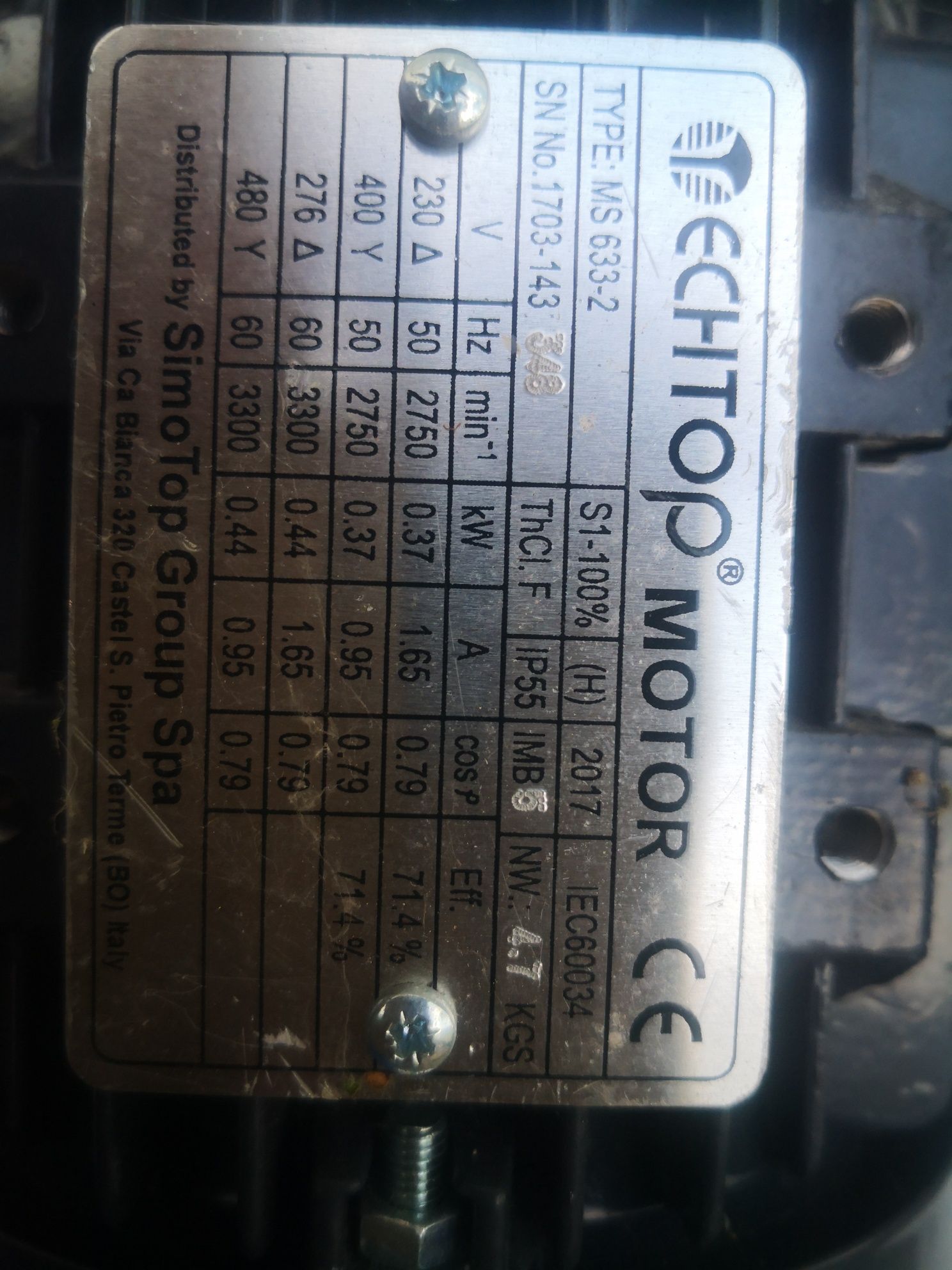 Motor electric 0,37 kw