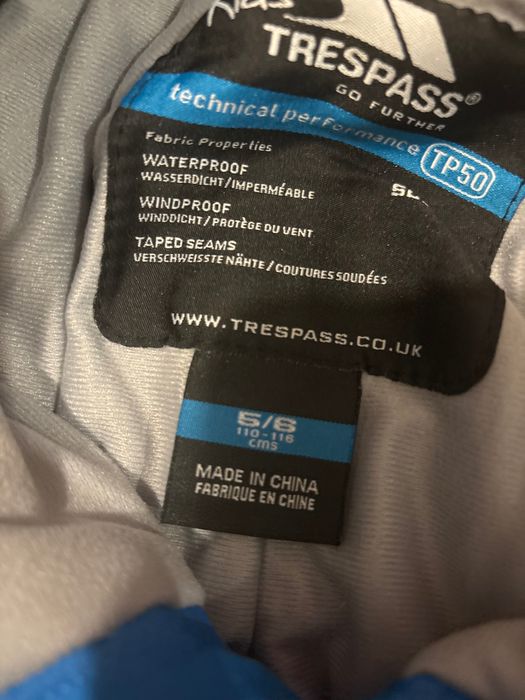 Непромокаем ски панталон Trespass 110/116 cm | ски панталон 134/140 см