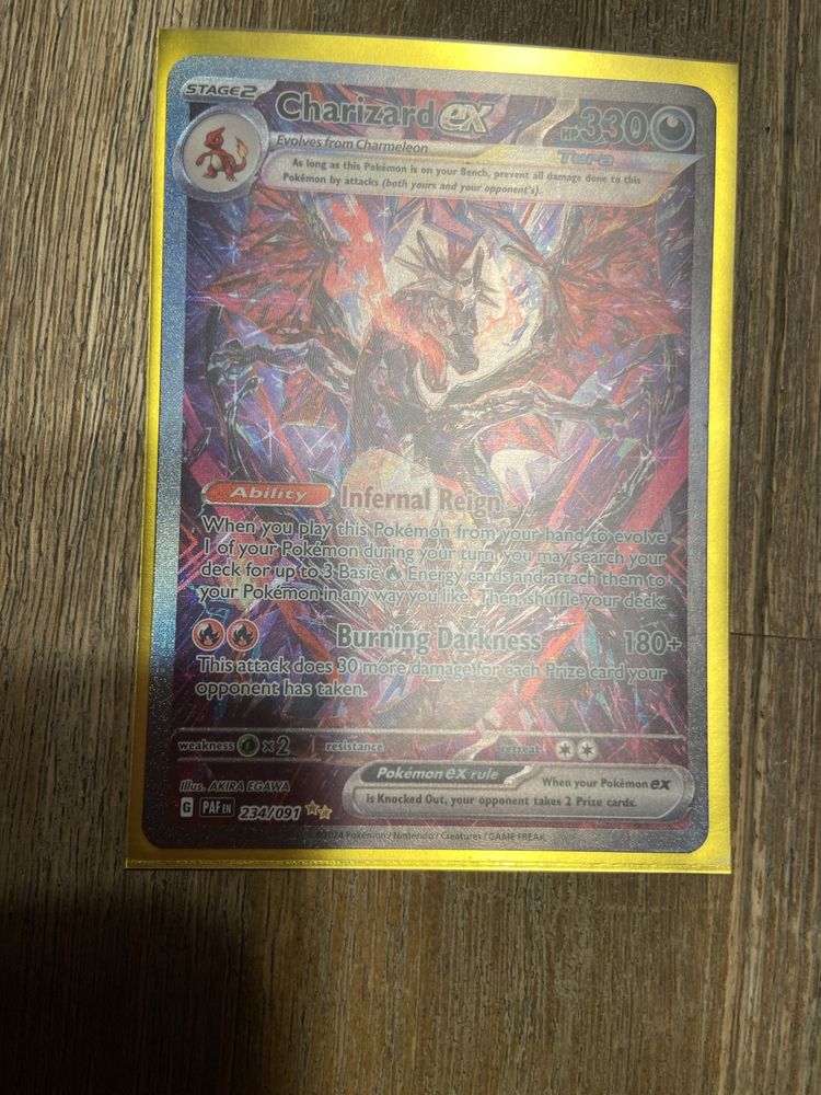 Card pokemon charizard ex paldean fates