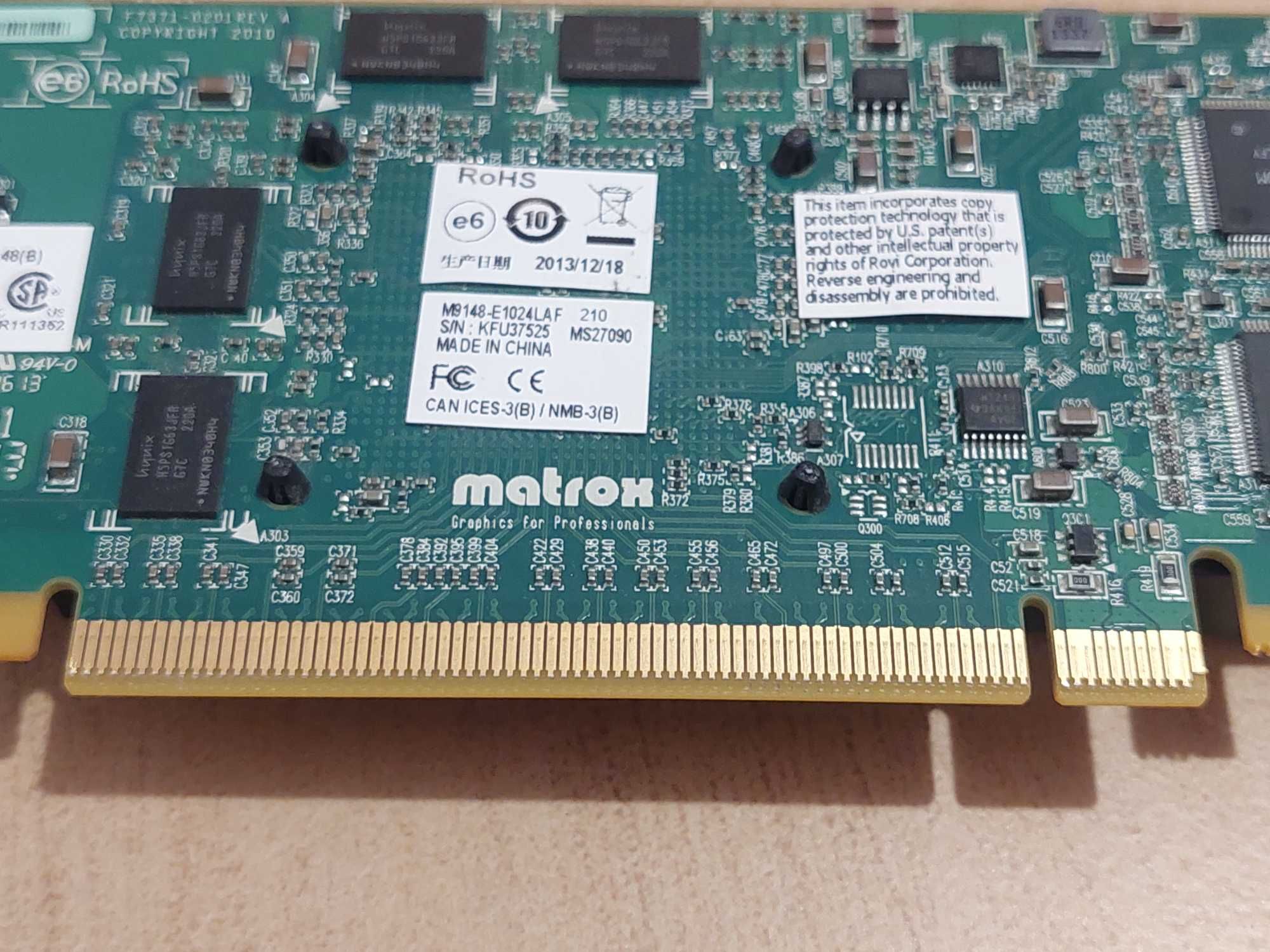 Placa Video Matrox M9148-E1024LAF 1GB DDR Low Profile