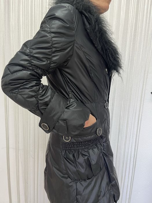 Дамско топло шушляково яке, до коляно