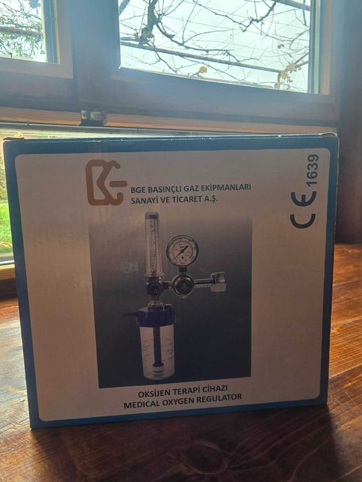 10литра Кислородна бутилка и редуцир вентил