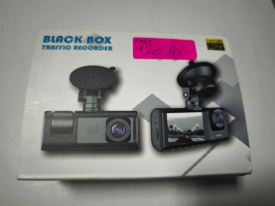 Camera de bord auto black box cu 3 obiective